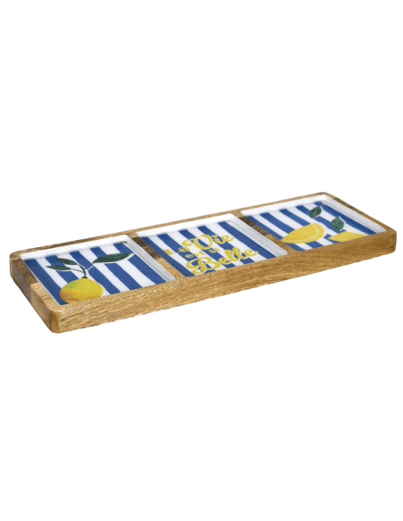 Planche compartiments manguier DOLCE VITA bleu