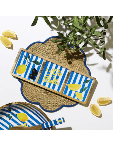 Planche compartiments manguier DOLCE VITA bleu