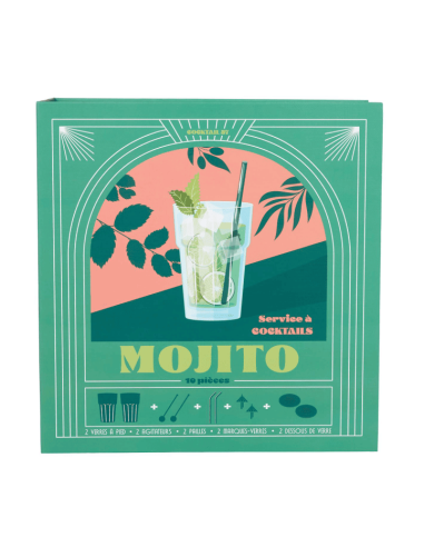 COFFRET COCKTAIL 10PCS MOJITO