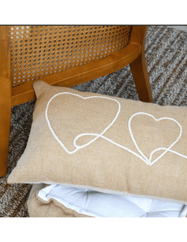 Coussin JOSEPHA JUTE 35 x 60 cm