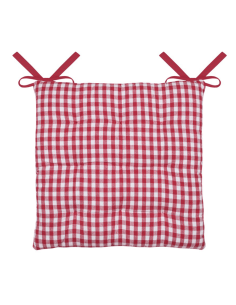 Galette de chaise BARDOT rouge 40x40 cm 2