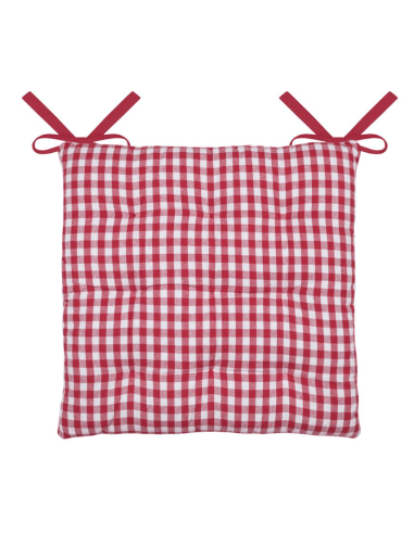 Galette de chaise BARDOT rouge 40x40 cm