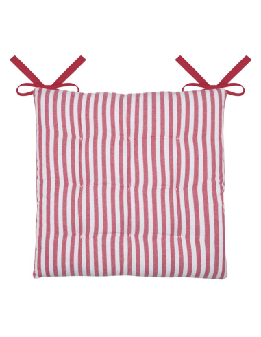 Galette de chaise BARDOT rouge 40x40 cm