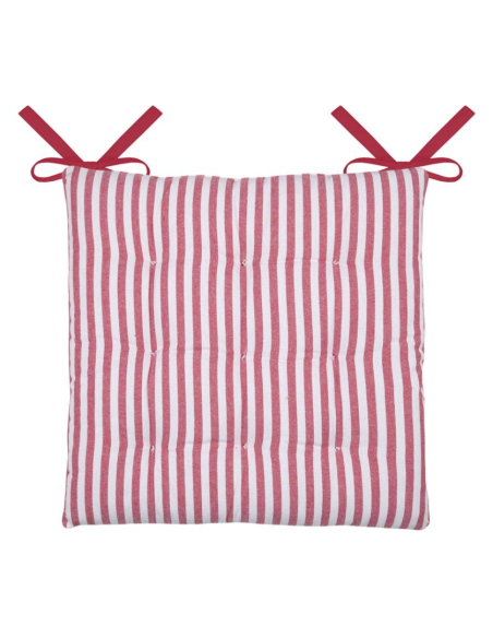 Galette de chaise BARDOT rouge 40x40 cm