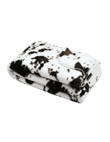 PLAID Vache brun 130 x 160 cm