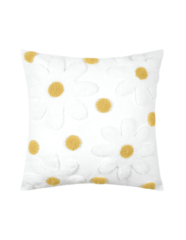 Coussin CAMILLE écru 45 x45 cm