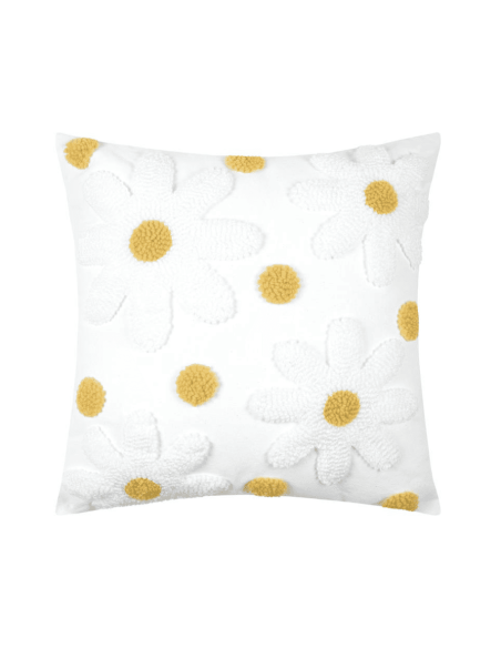 Coussin CAMILLE écru 45 x45 cm