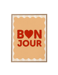 Toile tuftée BONJOUR