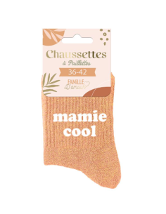 Chaussettes femme à paillettes MAMIE COOL