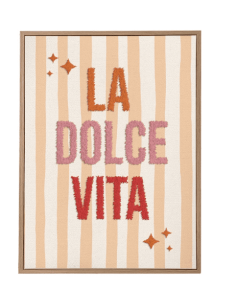 Toile tuftée LA DOLCE VITA