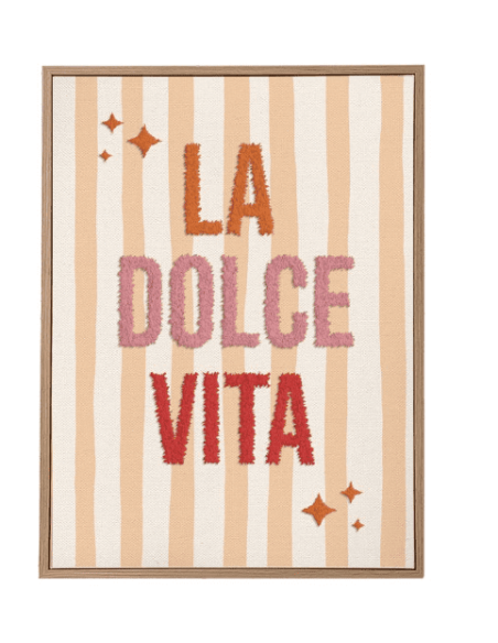 Toile tuftée LA DOLCE VITA