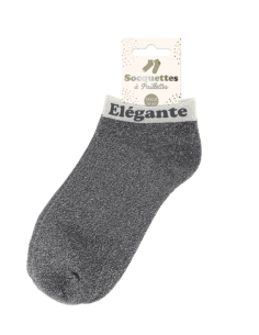 Socquettes femme à paillettes ELEGANTE