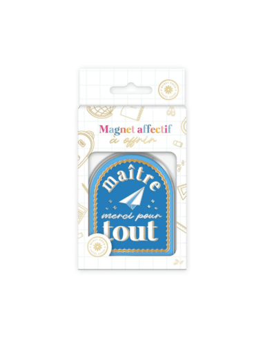MAGNET " Maître merci pour tout "