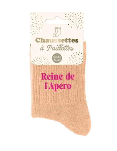 Chaussettes femme REINE DE L'APERO