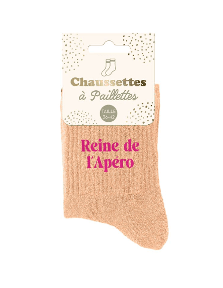 Chaussettes femme REINE DE L'APERO
