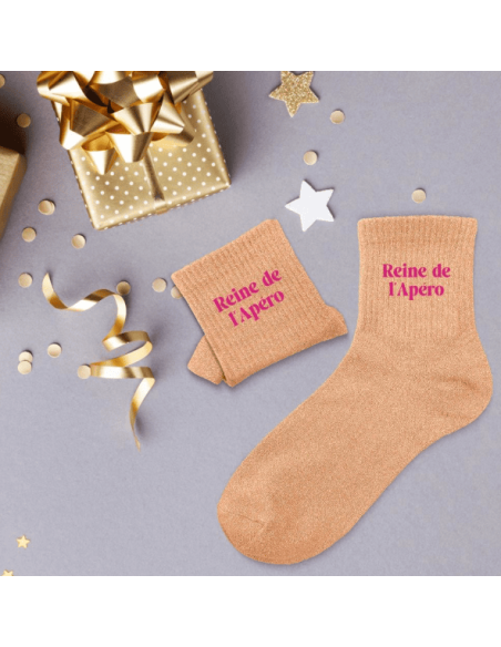 Chaussettes femme REINE DE L'APERO