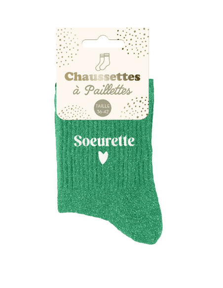 chaussettes paillettes SOEURETTE