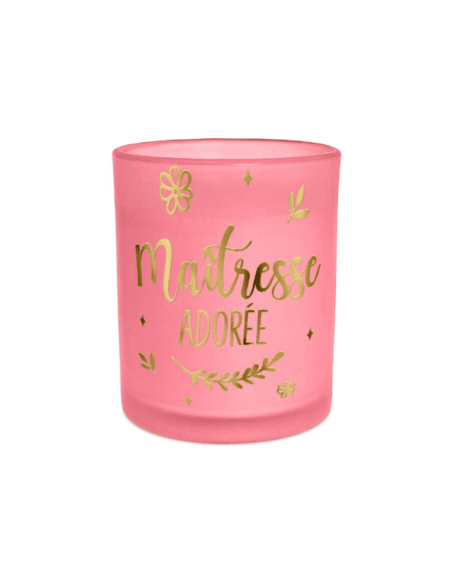 Bougie MAITRESSE ADOREE rose