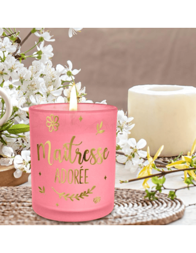 Bougie MAITRESSE ADOREE rose