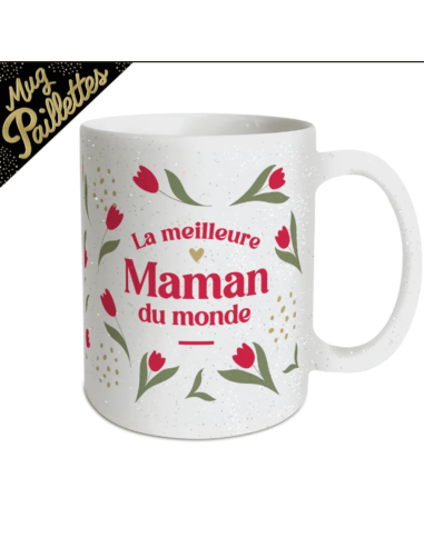 Mug paillettes LA MEILLEURE Maman du monde