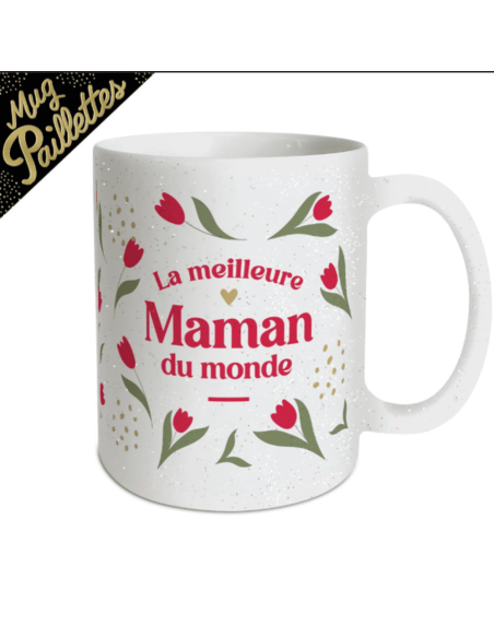 Mug paillettes LA MEILLEURE Maman du monde