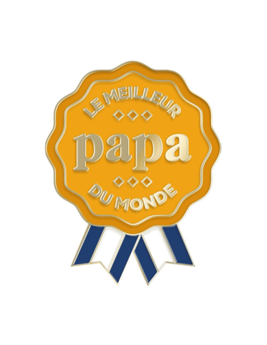 Magnet métal LE MEILLEUR PAPA DU MONDE