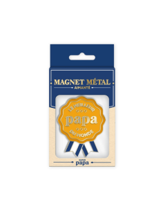 Magnet métal LE MEILLEUR PAPA DU MONDE 2