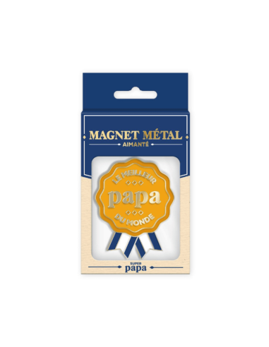 Magnet métal LE MEILLEUR PAPA DU MONDE