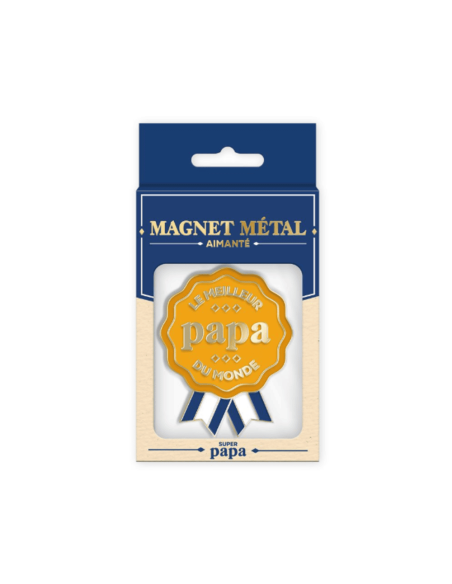 Magnet métal LE MEILLEUR PAPA DU MONDE