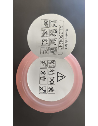 Bougie affective rose maman poule