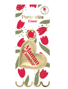 PORTE CLE cœur maman d amour