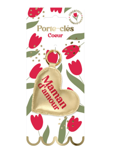 PORTE CLE cœur maman d amour