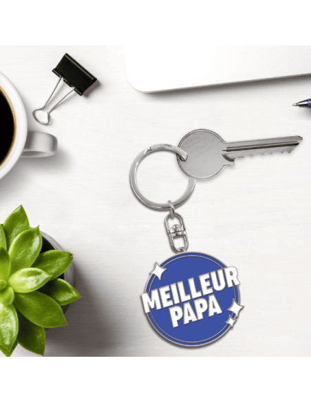 Porte cle "meilleur papa"