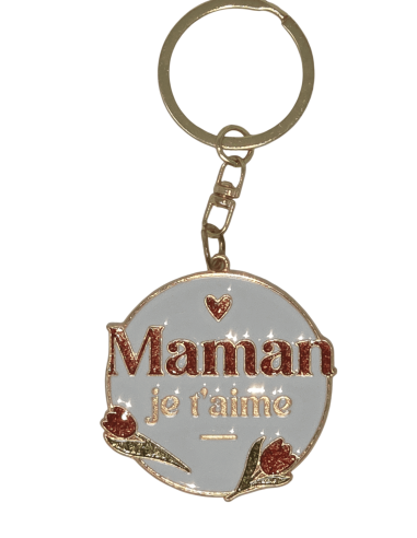 PORTE CLE " Maman je t'aime "
