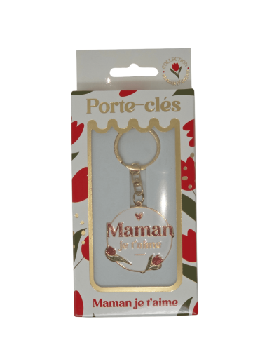PORTE CLE " Maman je t'aime "