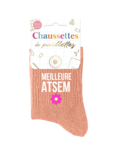 chaussettes paillettes femme MEILLEUR ATSEM