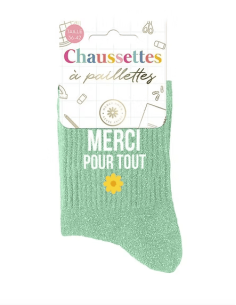 chaussette paillettes BOMBASSE
