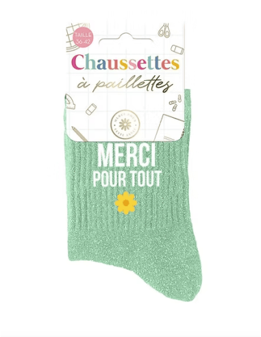 chaussette paillettes BOMBASSE