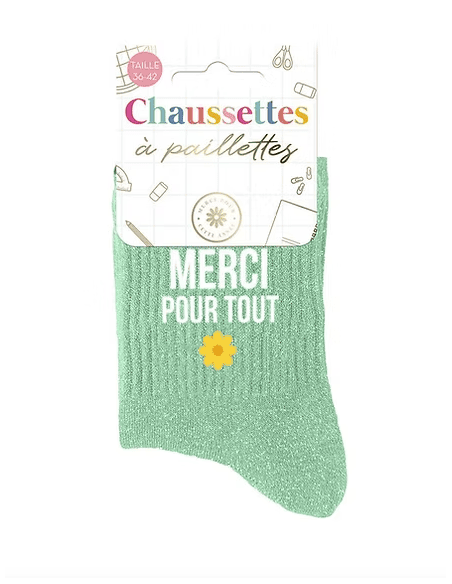 chaussette paillettes BOMBASSE