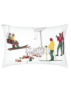 COUSSIN AVEILLANS MULTICOLORE 40X60 cm 2