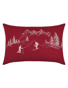 Coussin AVEILLANS ROUGE 40x60 cm 2