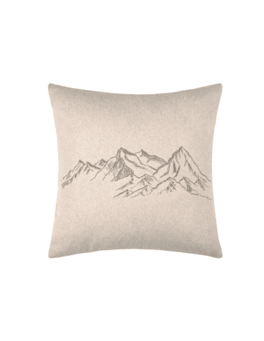 Coussin montagne CHARLAIX naturel 45 x 45 cm
