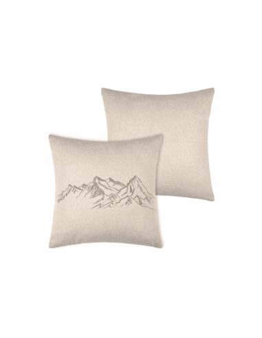 Coussin montagne CHARLAIX naturel 45 x 45 cm