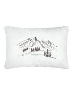 Coussin bouclette GRANON blanc 40 x 60 cm