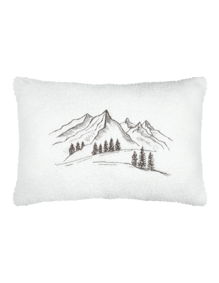 Coussin bouclette GRANON blanc 40 x 60 cm