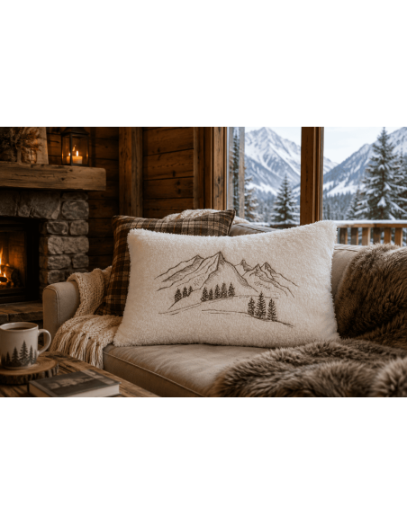 Coussin GRANON blanc 40 x 60 cm
