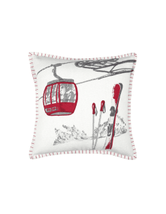 Coussin montagne VILLARD écru 45x45 cm