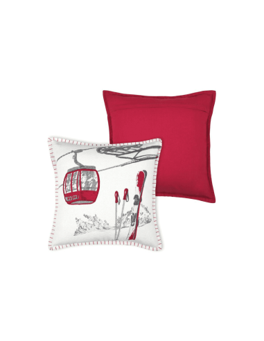 Coussin montagne VILLARD écru 45x45 cm