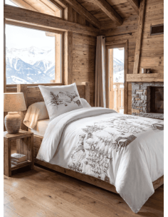 Housse de couette WILDFOREST + 1 taie 140x200 cm
