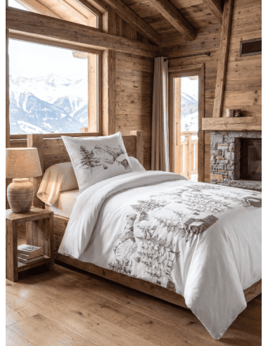 Housse de couette WILDFOREST + 1 taie 140x200 cm